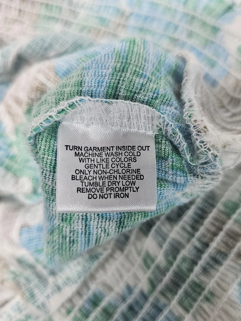 French Laundry Woman 14/16 Blue Tropical Floral Crochet Lace Tank Top Y2K Boho - Picture 6 of 10